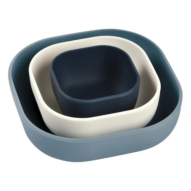 Silicone Bowls - Set of 3 | Navy blue