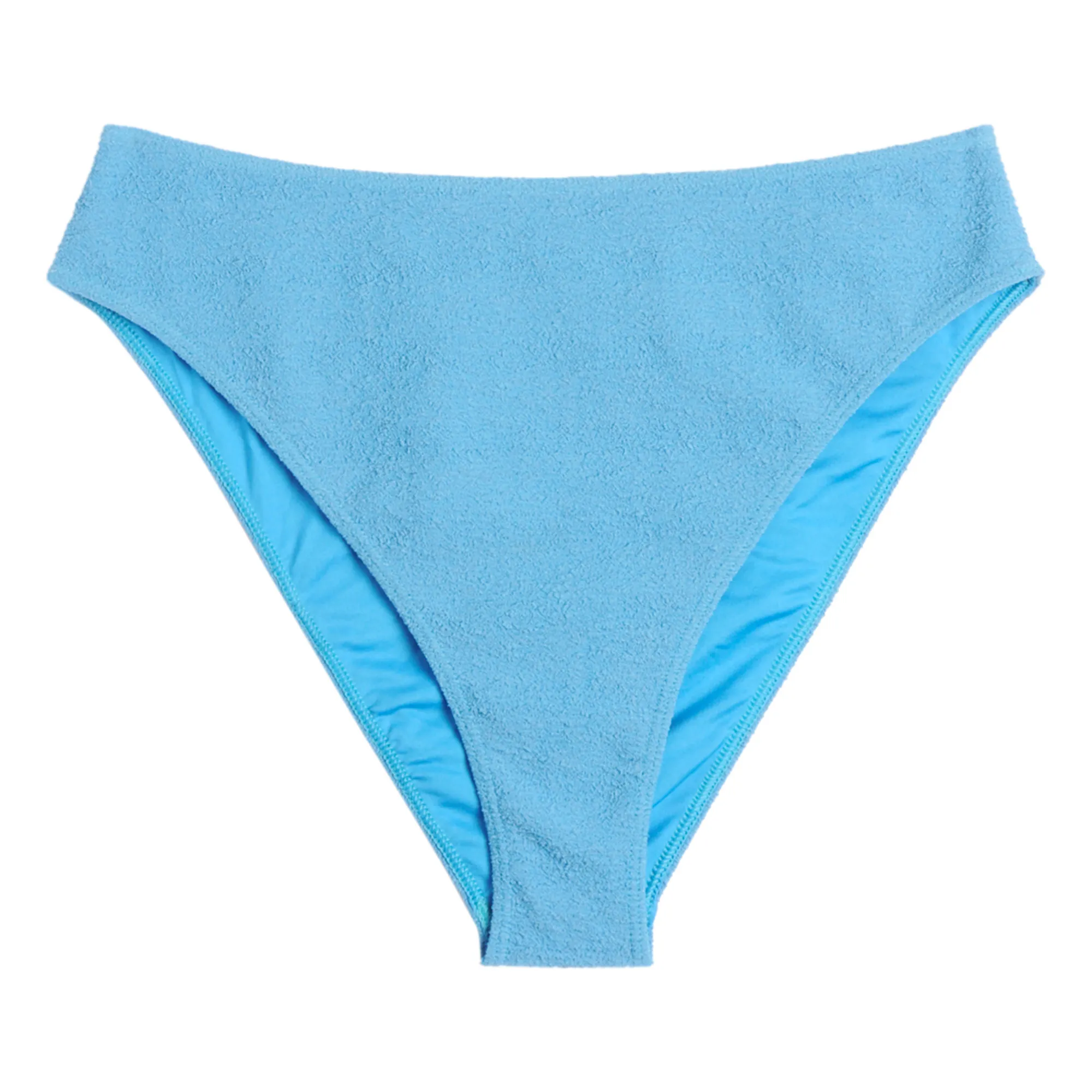 Icone Blue Camillo Textured Bikini Bottom