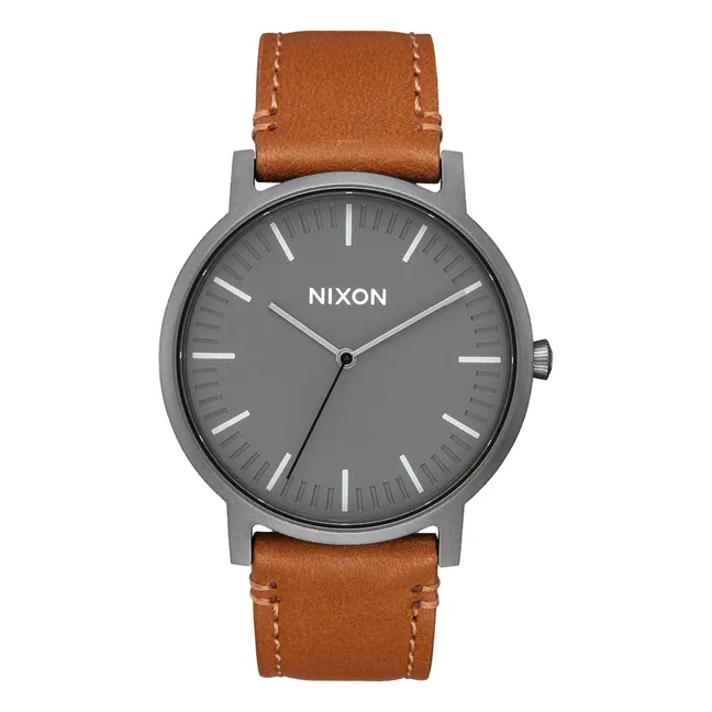 Porter Leather Watch | Camel