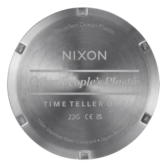 Orologio Time Teller OPP riciclato | Bianco