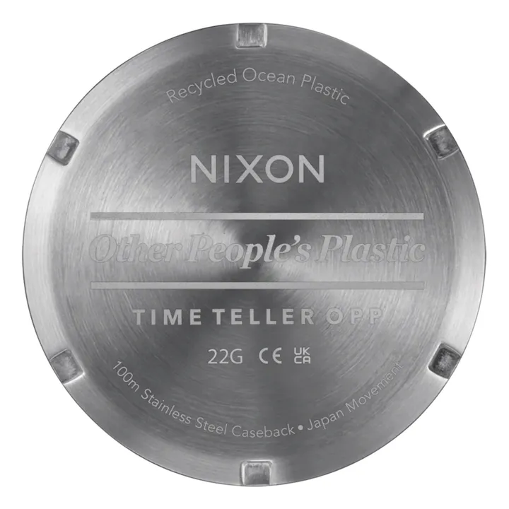 Orologio Time Teller OPP riciclato | Blu marino- Immagine del prodotto n°6