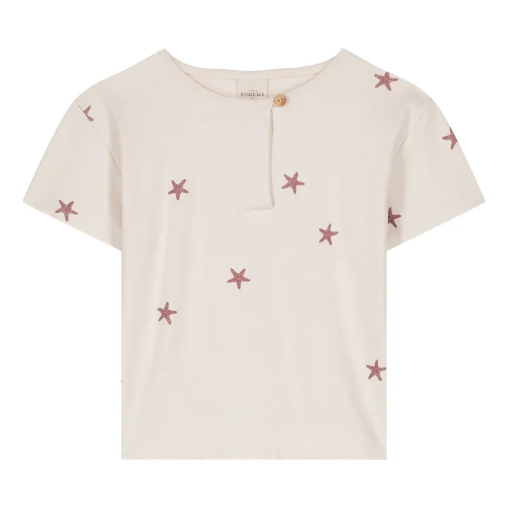 T-Shirt Orso aus Bio-Baumwolle mit Sternendruck | Seidenfarben- Produktbild Nr. 0