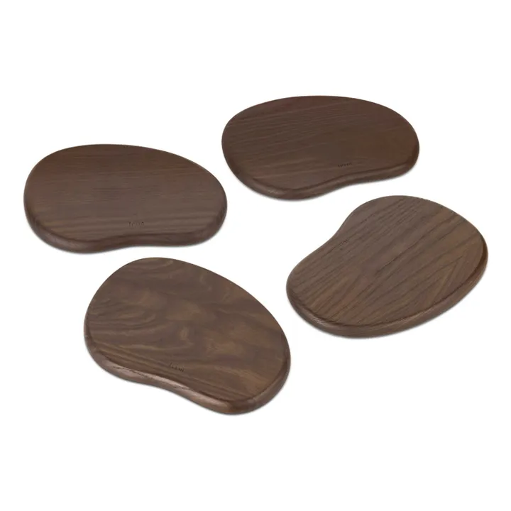 Planches de présentation Cairn en bois - Set de 4 | Marron- Image produit n°4