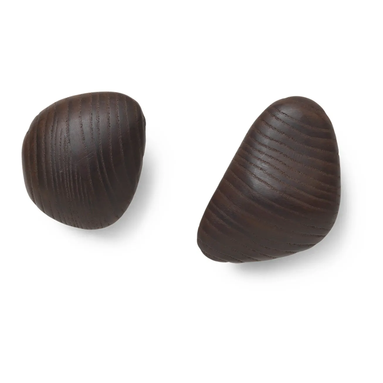 Ferm Living Dark Oak Cairns Coat Hooks - Set Of 2