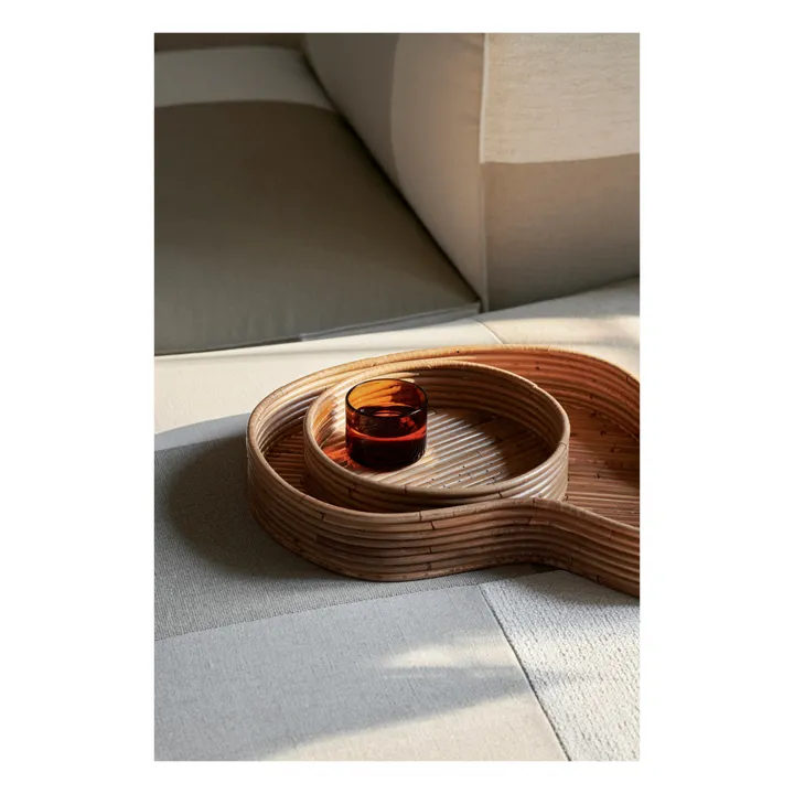 Plateaux Isola en rotin - Set de 2- Image produit n°1