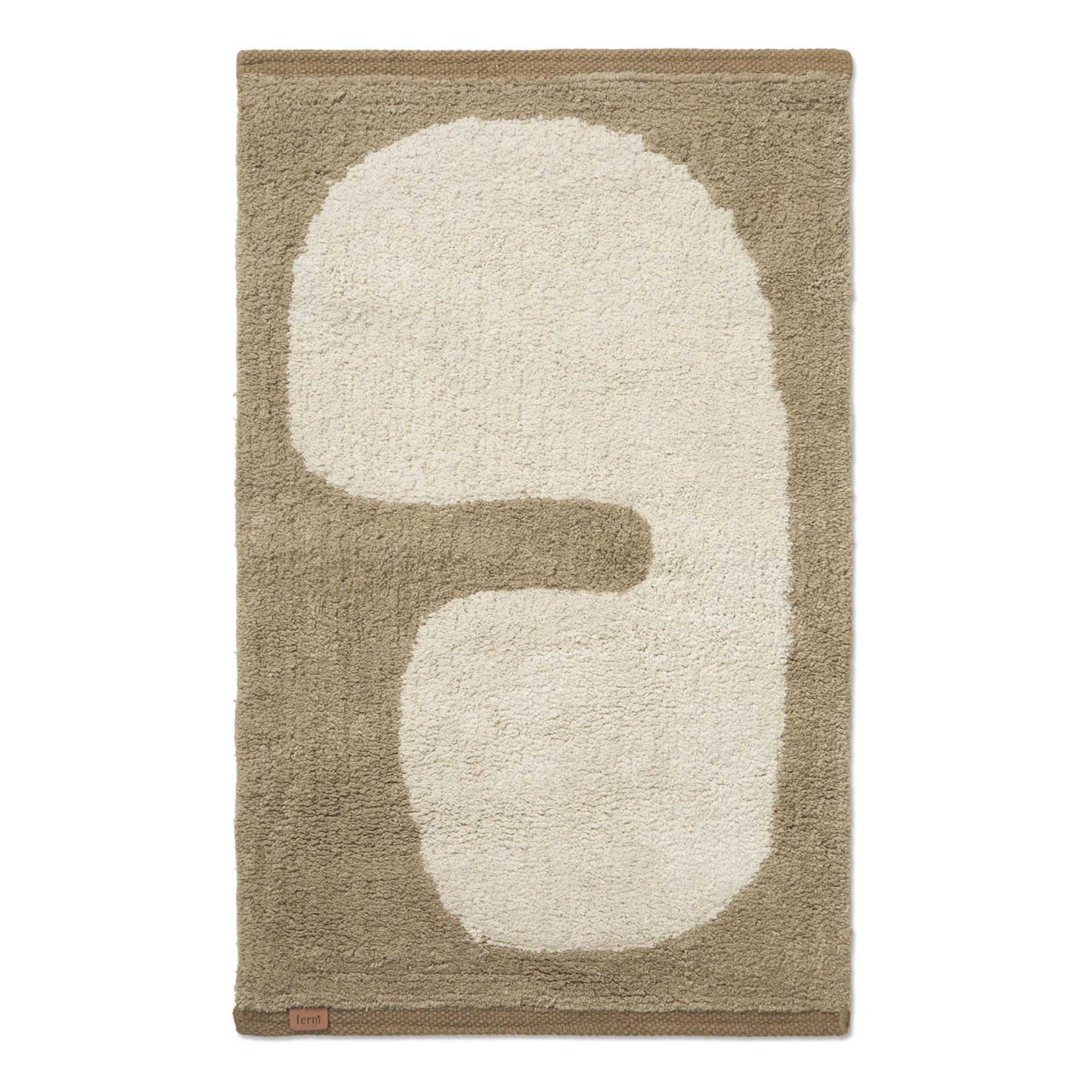 Ferm Living Taupe Brown Lay Bath Mat