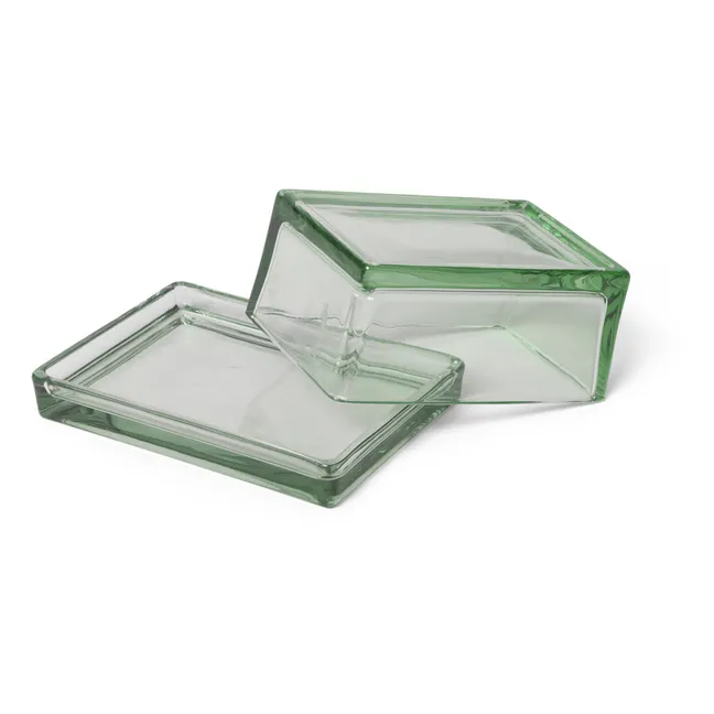 Oli butter dish in recycled glass