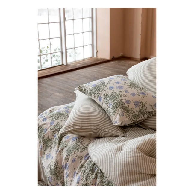 Funda nórdica de algodón orgánico Plumbago | Azul