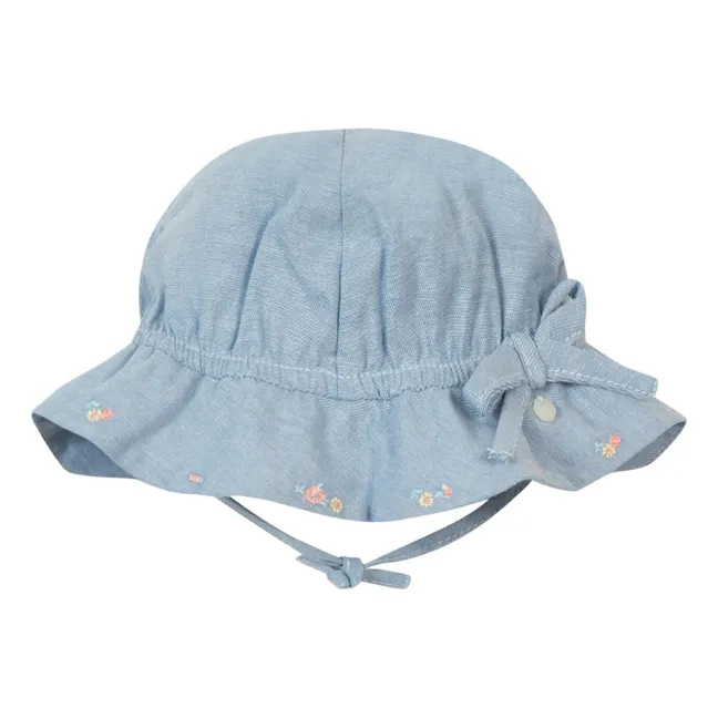 Embroidered hat | Blue