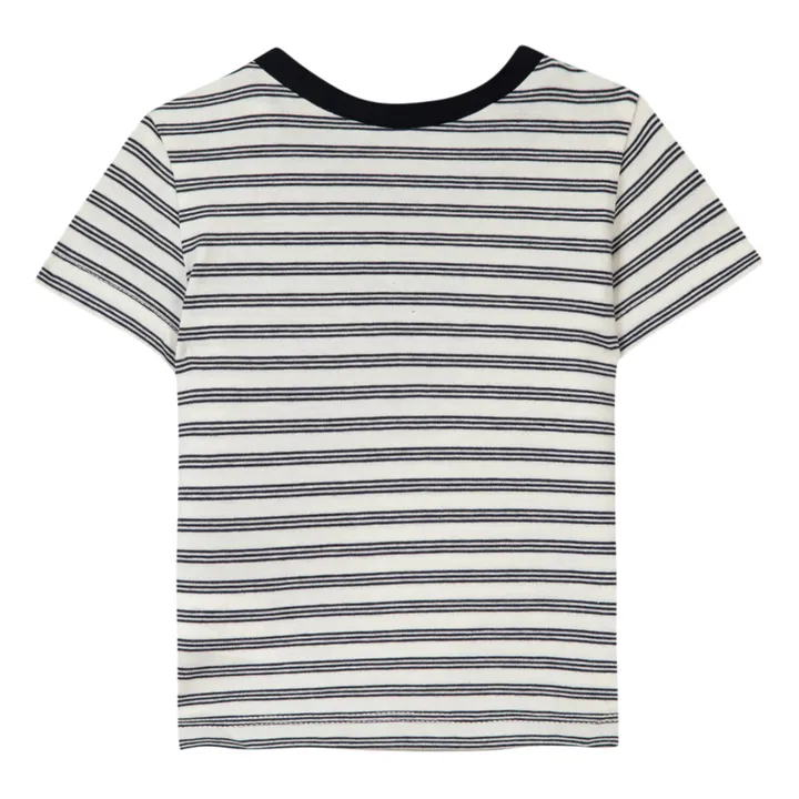 Striped T-Shirt | Navy blue- Product image n°2