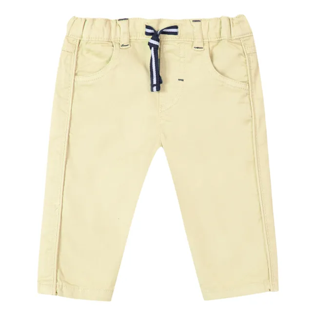 Pantalones Bolsillos | Amarillo palo