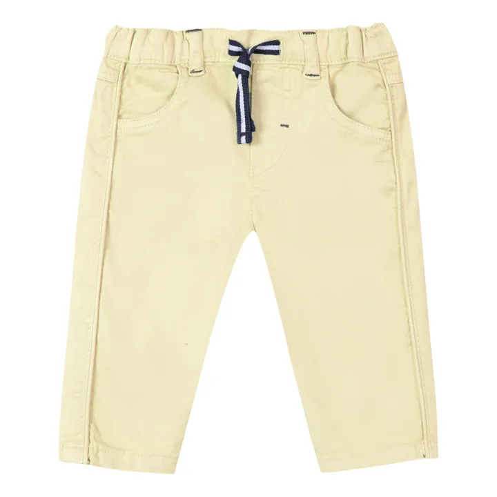 Pantalones Bolsillos | Amarillo palo- Imagen del producto n°0