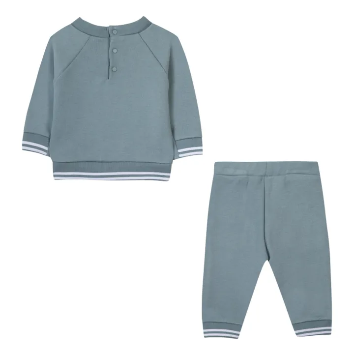Set Sweatshirt + Jogginghose | Grün-grau- Produktbild Nr. 2