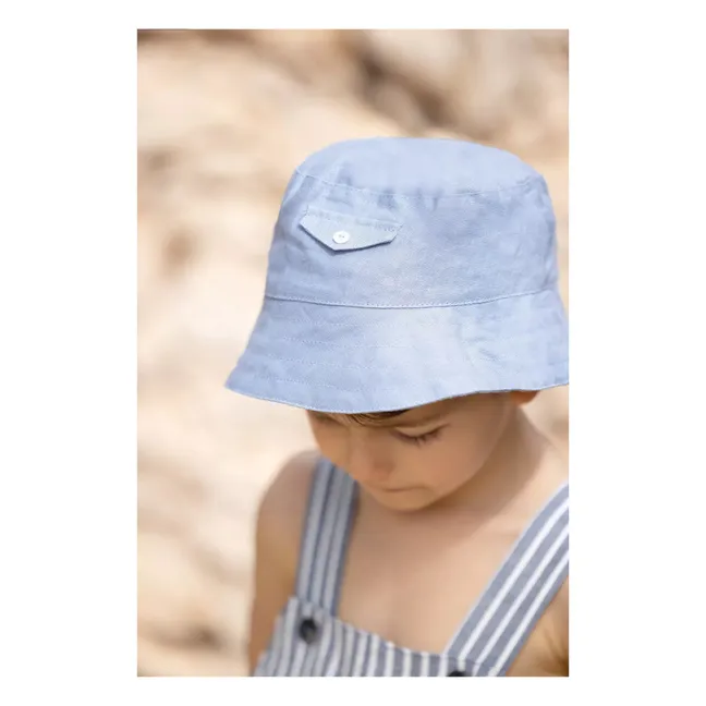 Sombrero de lino | Azul