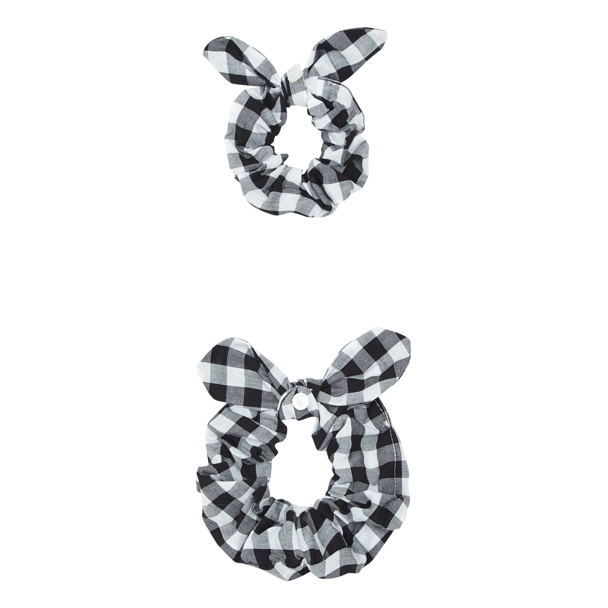 Tartine Et Chocolat Black Vichy Scrunchie
