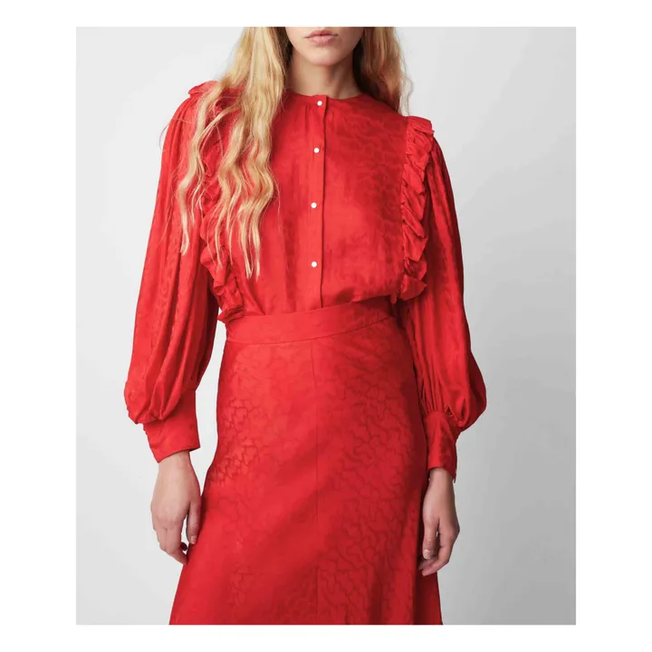 Dustin Cloud Blouse | Red- Product image n°1
