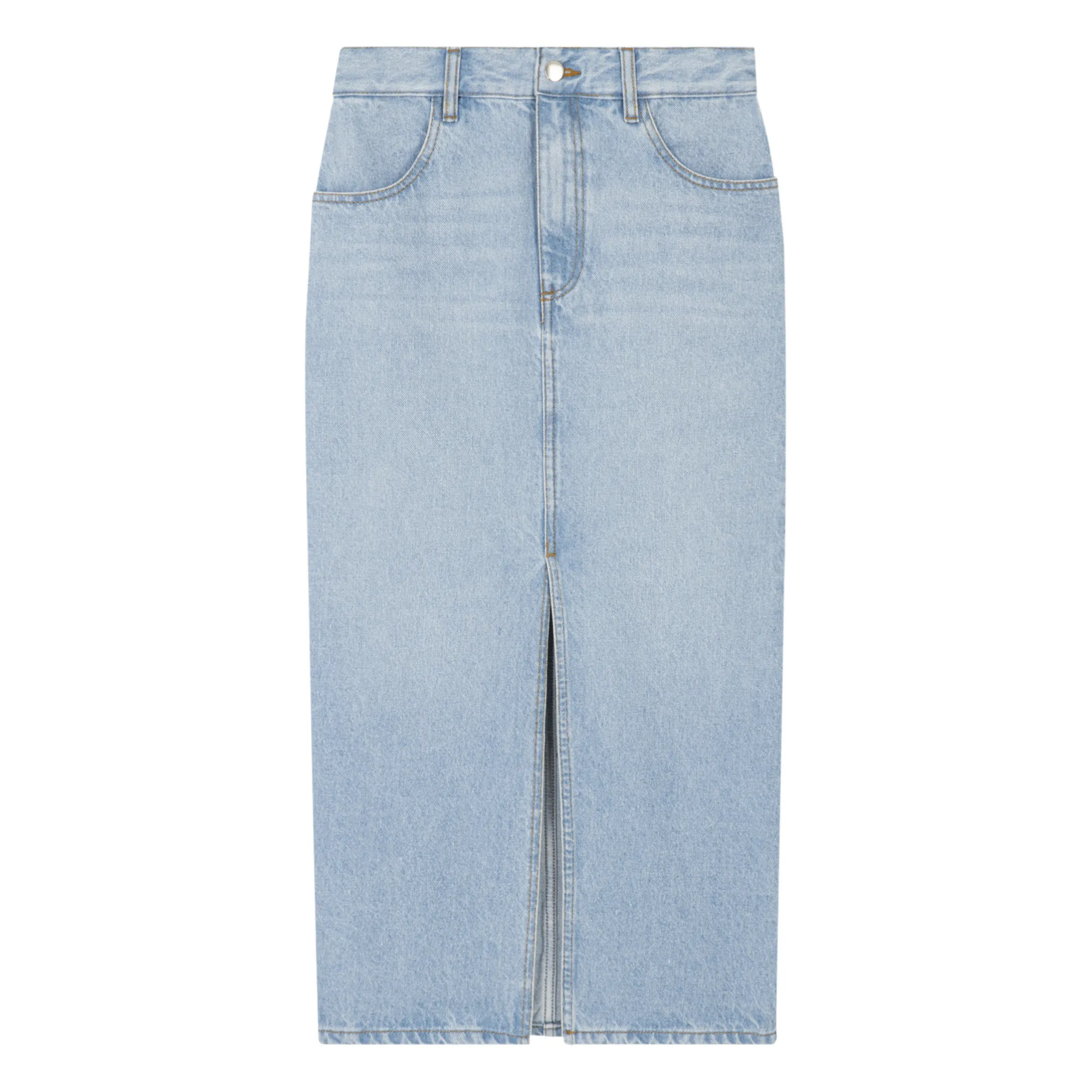 Roseanna Light Blue Mona Organic Cotton Skirt