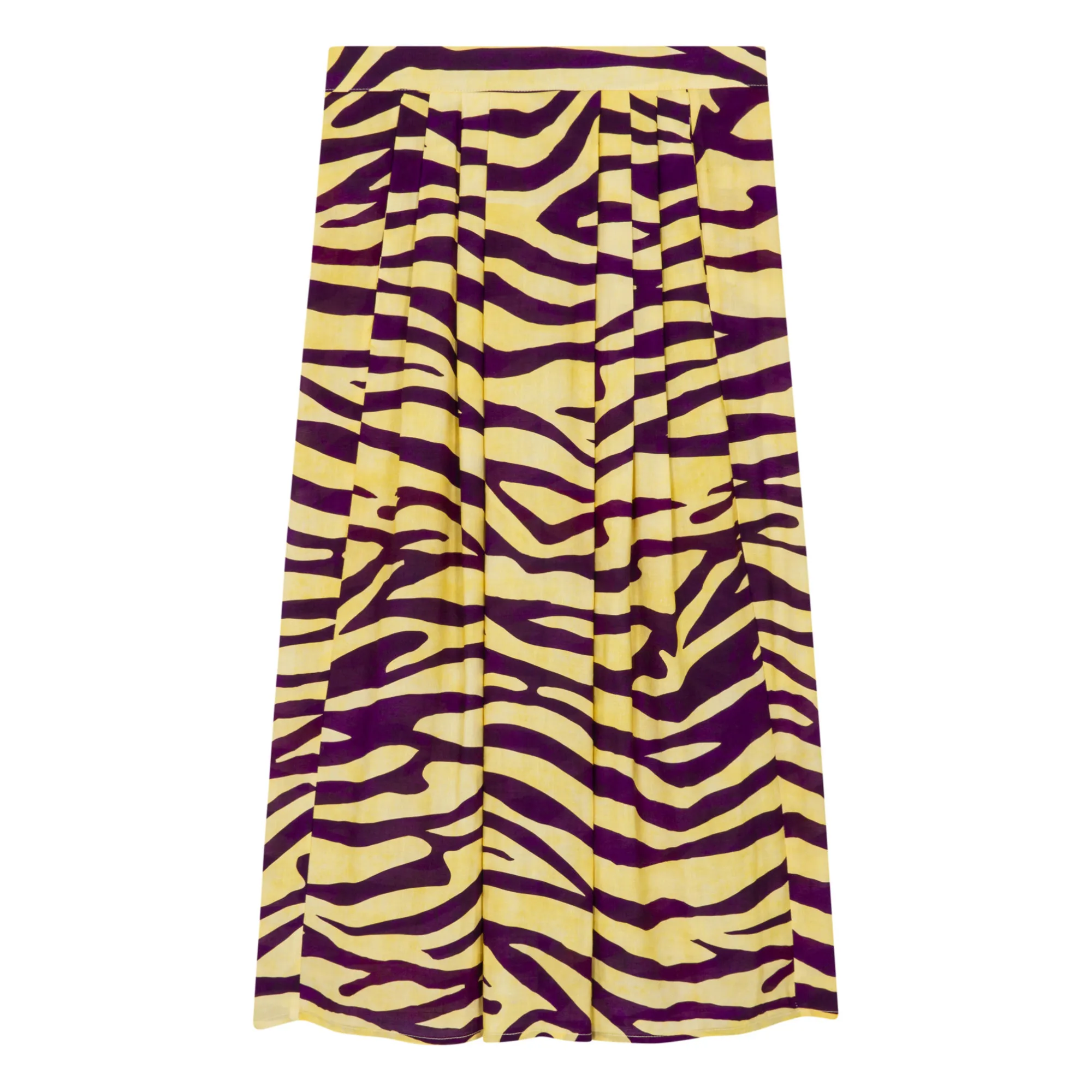 Roseanna Yellow Walker Zebra Print Skirt