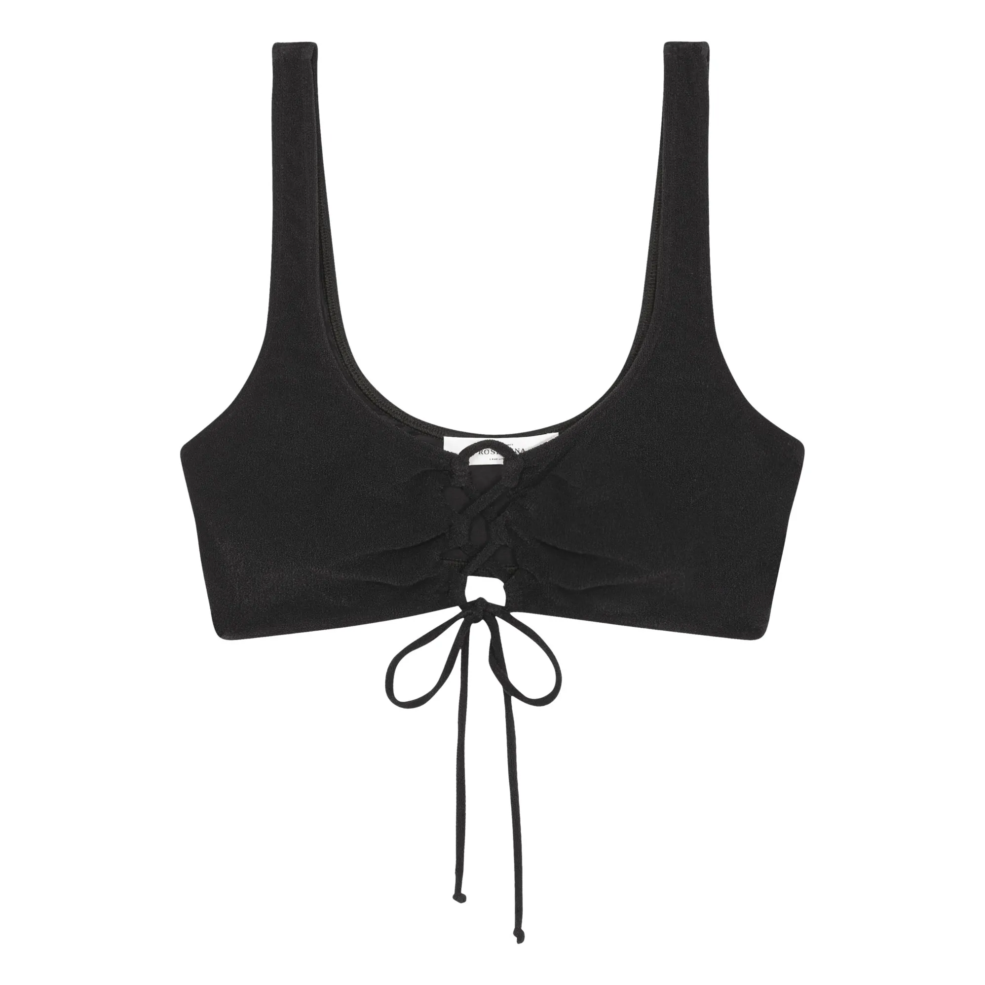 Roseanna Black Elie Smooth Recycled Material Bikini Top