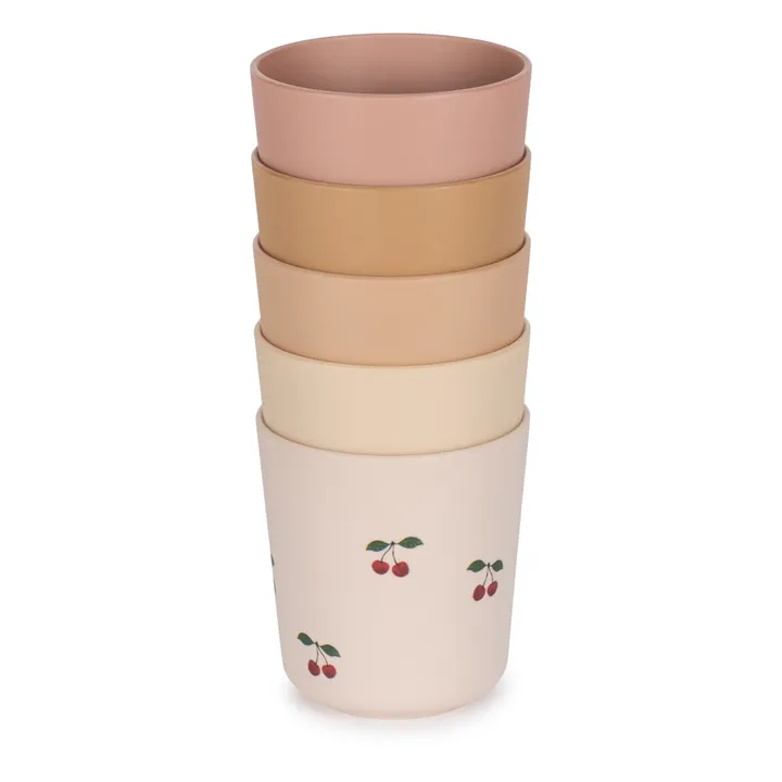 Gobelets en PLA Cherry - Set de 5 | Rose- Image produit n°0