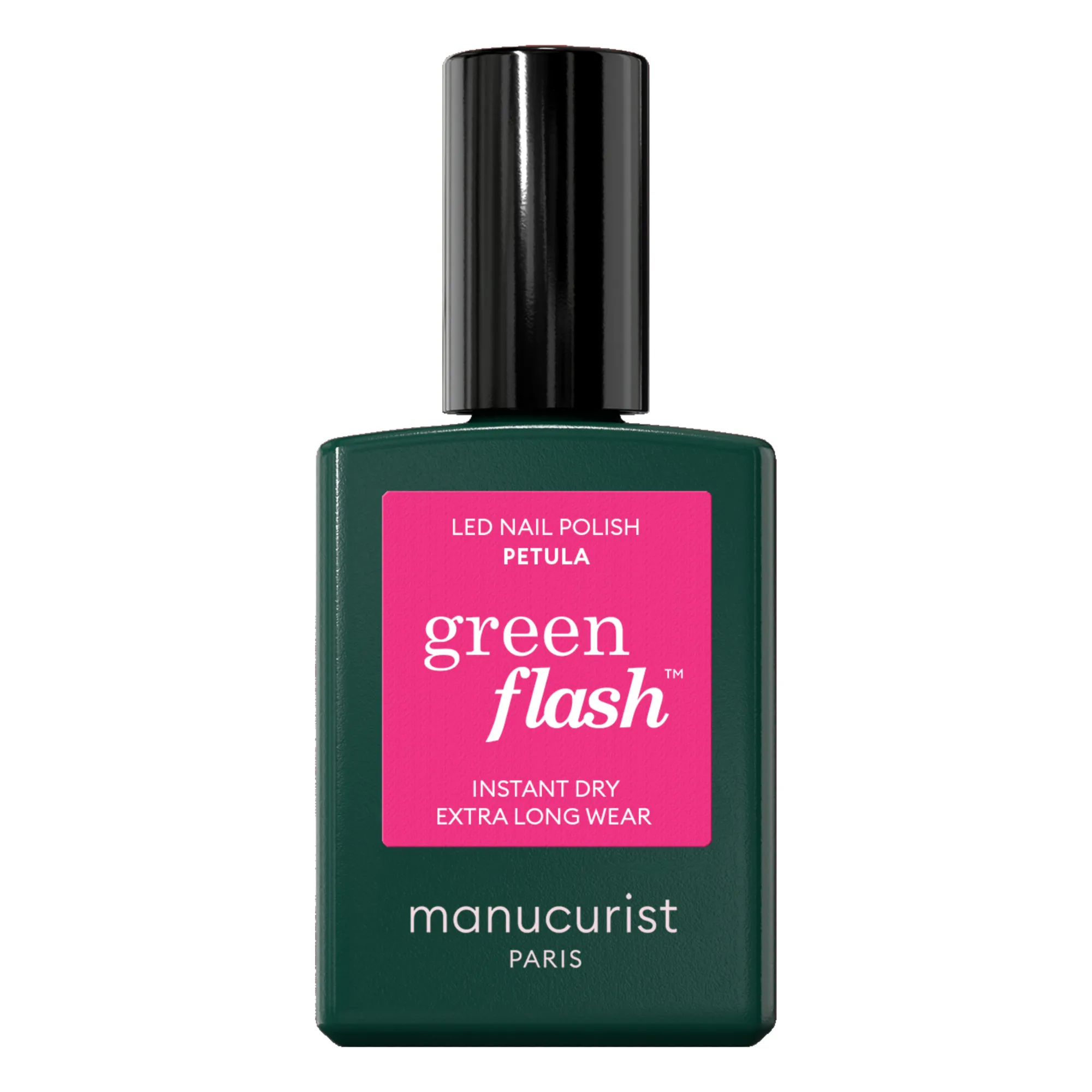 Manucurist Petula Green Flash Semi-Permanent Nail Polish - 15 Ml
