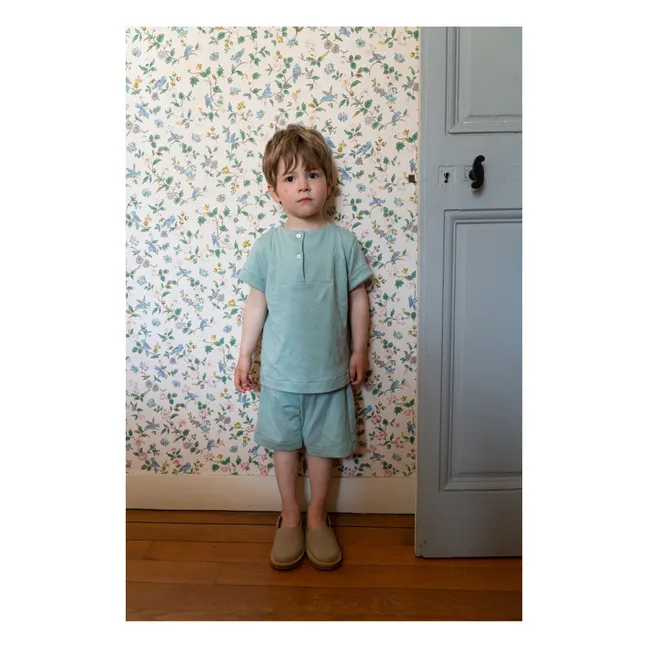Pijama de punto orgánico Sonio | Azul Claro