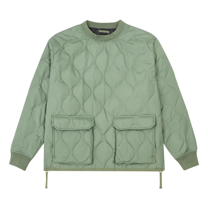 Military Quilted Jacket | Pale green- Product image n°0