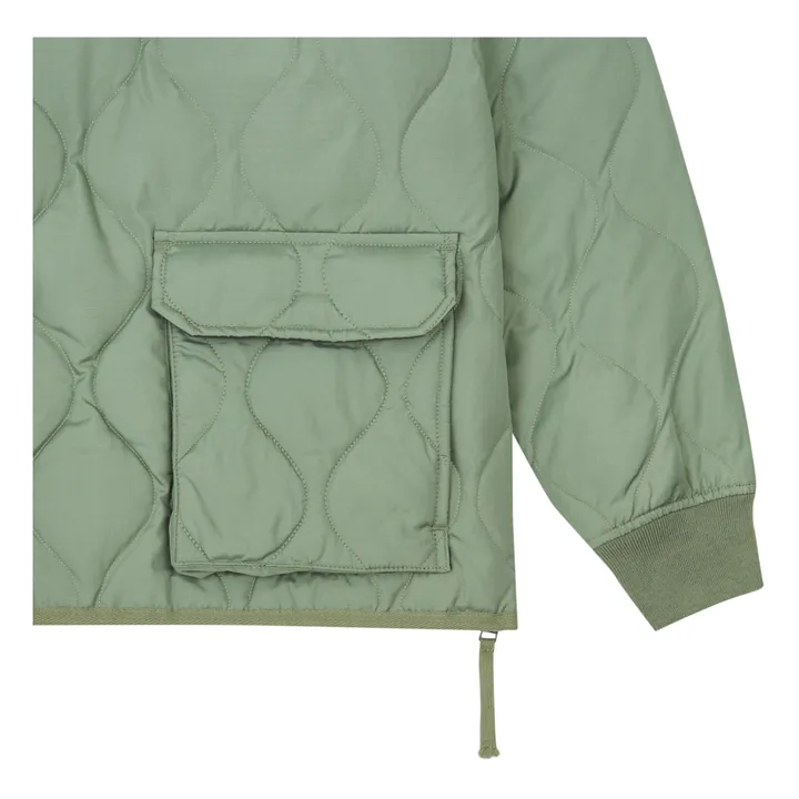 Military Quilted Jacket | Pale green- Product image n°1