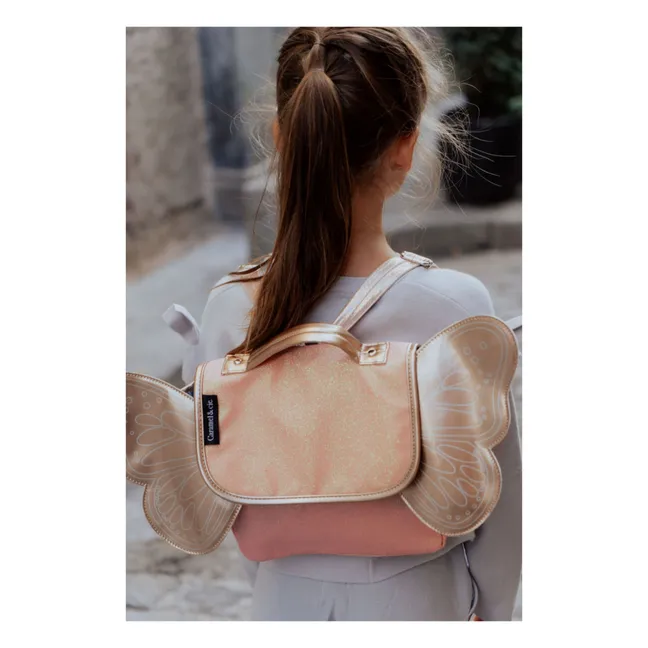 Bolso mariposa iridiscente | Coral