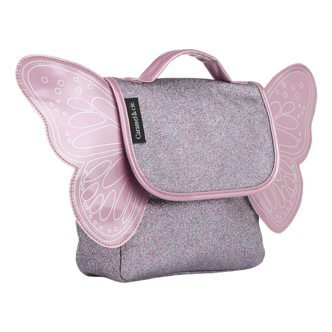 Glitter Butterfly Binder | Mauve