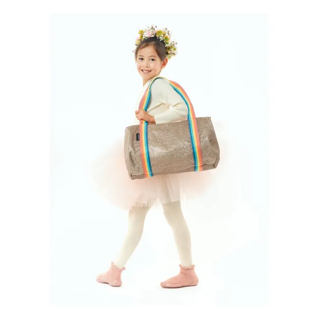 Sequinned Weekend Bag | Copper red