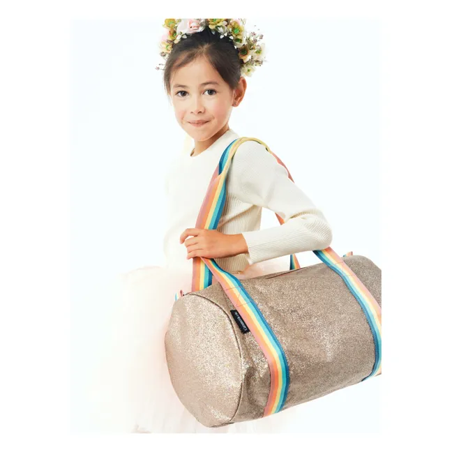 Bolso de fin de semana con lentejuelas | Cobre