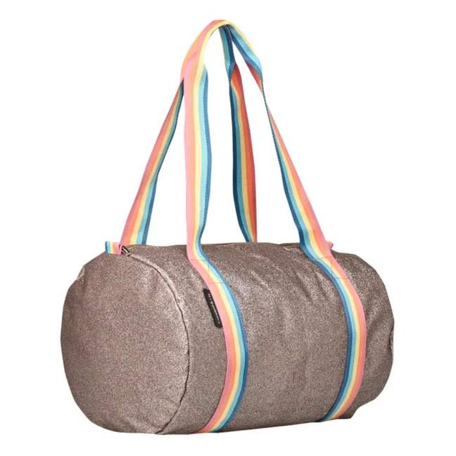 Sequinned Weekend Bag | Copper red