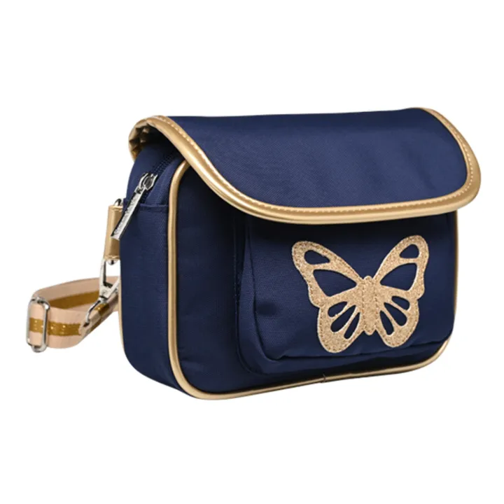 Bolso bandolera Mariposa | Azul Marino- Imagen del producto n°5