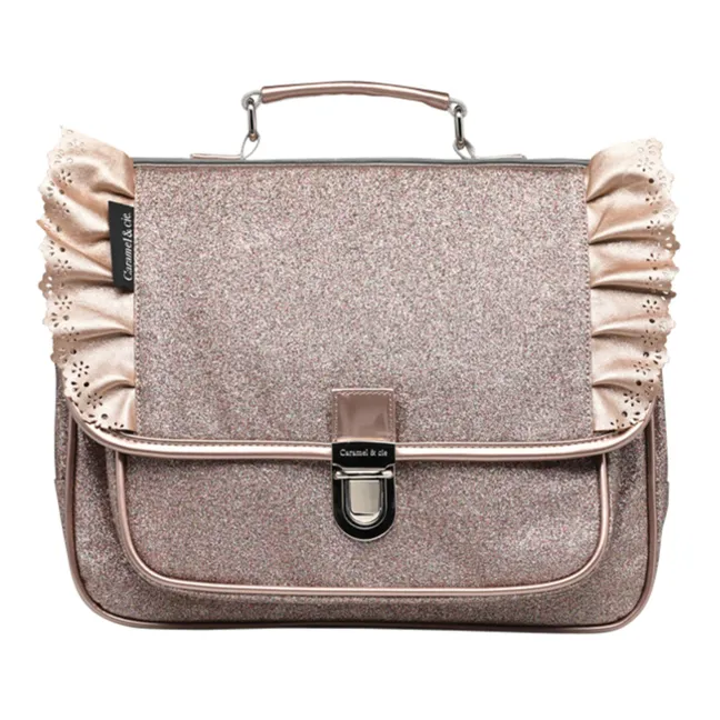 Cartera con volantes Small | Cobre