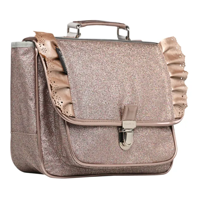 Cartera con volantes Small | Cobre