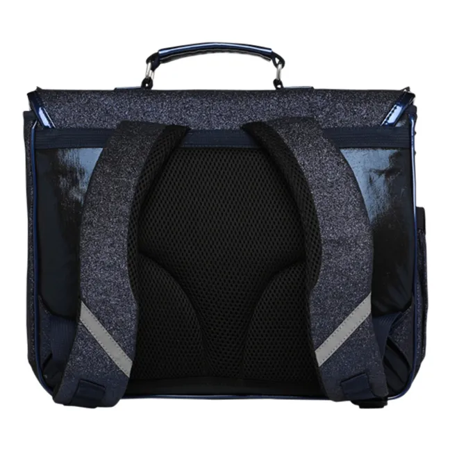 Frilly satchel | Navy blue