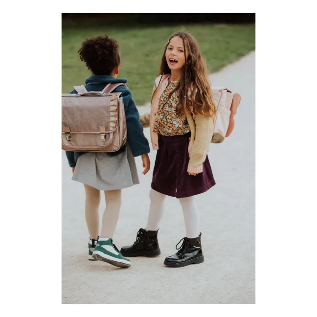 Frilly satchel | Copper red