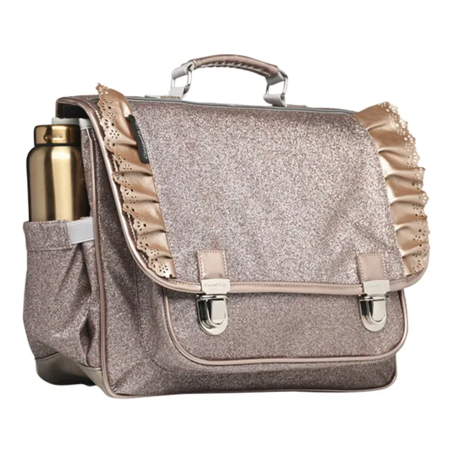 Frilly satchel | Copper red