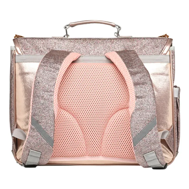 Frilly satchel | Copper red