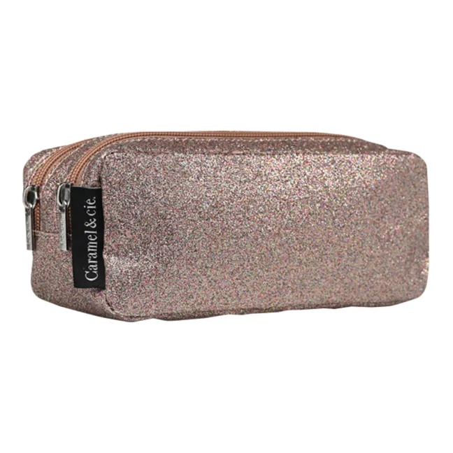 Trousse Double Pailletée | Cuivre