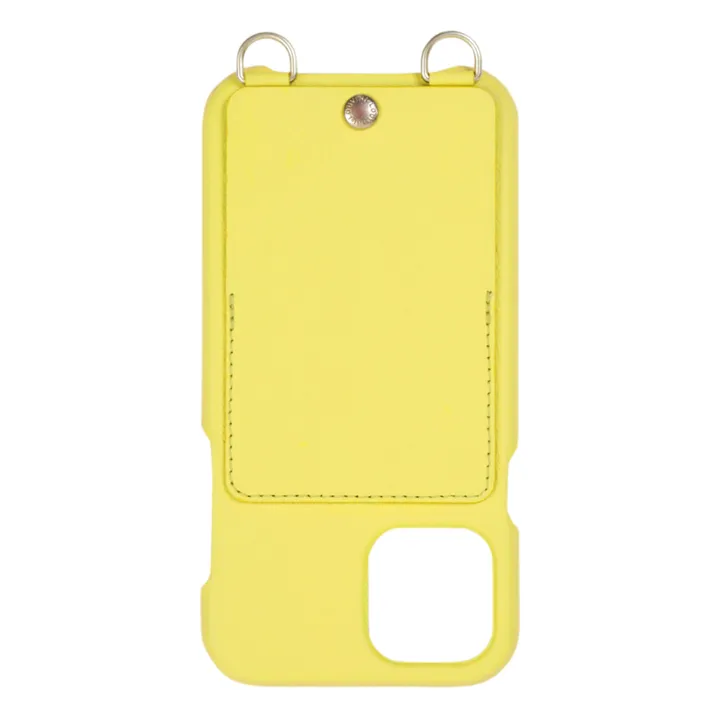 Lou Leather iPhone Case | Yellow- Product image n°0