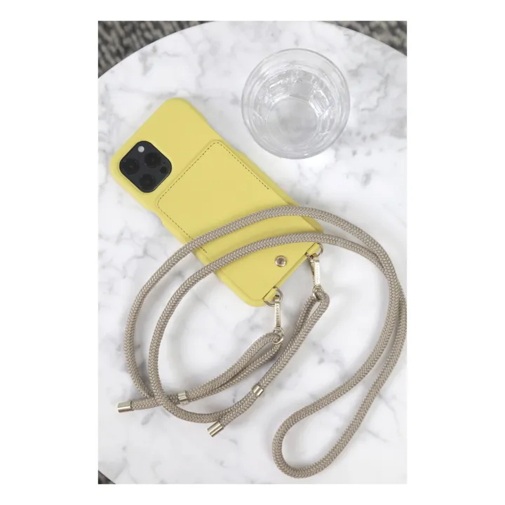 Lou Leather iPhone Case | Yellow- Product image n°5