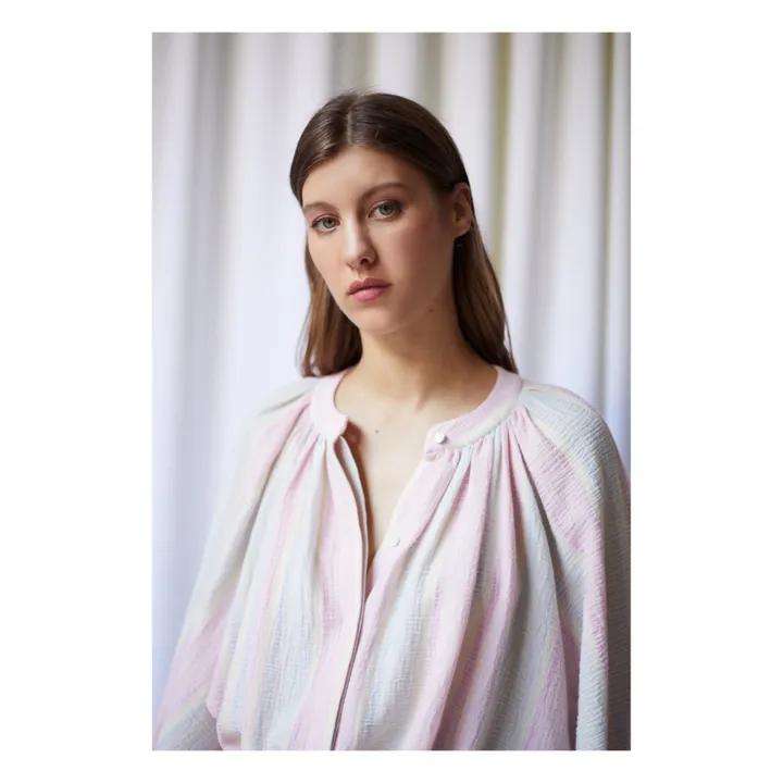 Blusa Alma Marshmallow Stripes | Rosa- Imagen del producto n°2