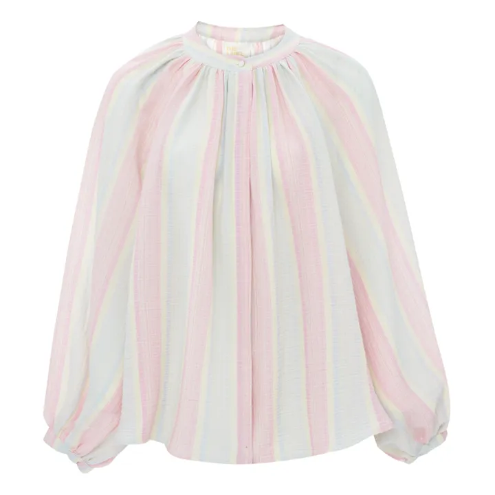 Blusa Alma Marshmallow Stripes | Rosa- Imagen del producto n°0