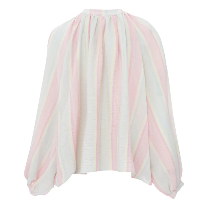 Blusa Alma Marshmallow Stripes | Rosa- Imagen del producto n°6