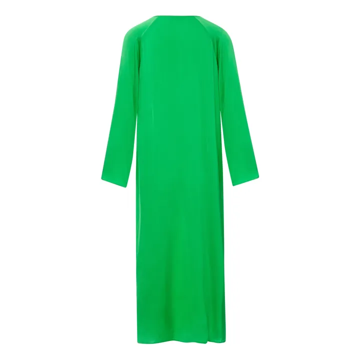Momoni - Mina Crepe Satin Dress - Women - Fluorescent green - L / IT 44