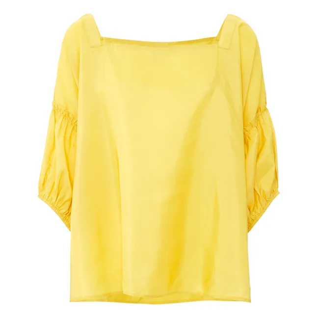 Camicetta di seta Marisol | Giallo