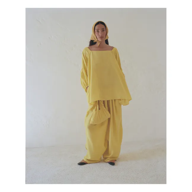 Camicetta di seta Marisol | Giallo