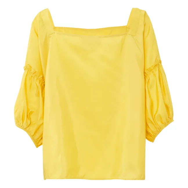 Camicetta di seta Marisol | Giallo